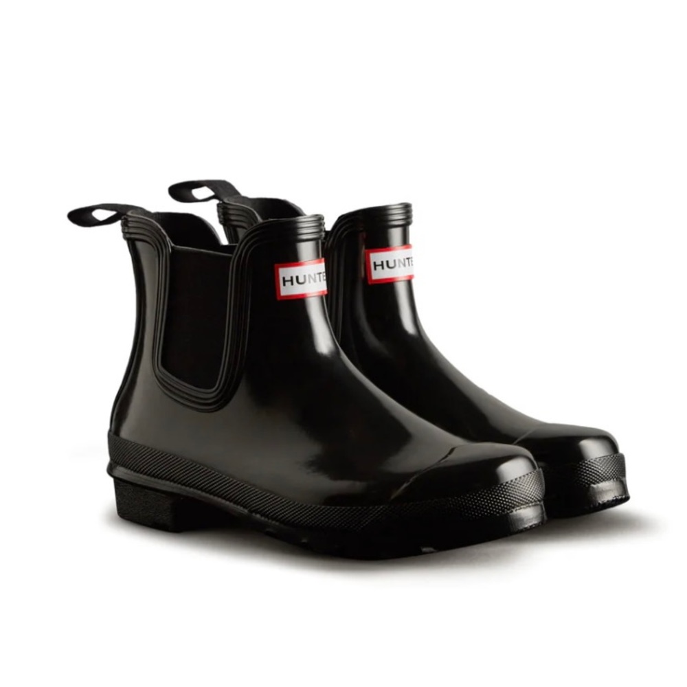 Practically new Women’s HUNTER boots in Black Gloss